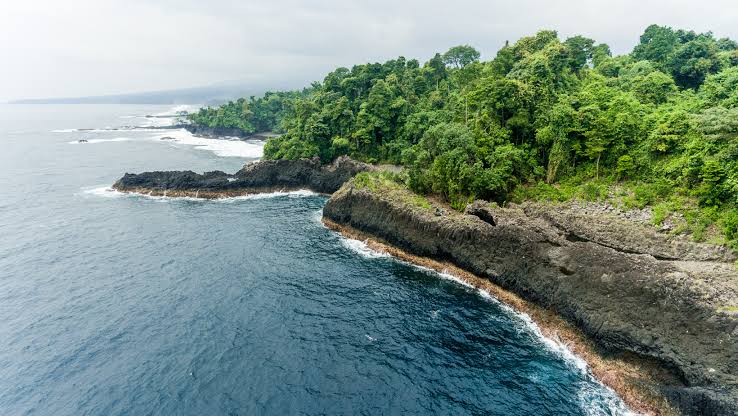 Costa de la isla de Bioko