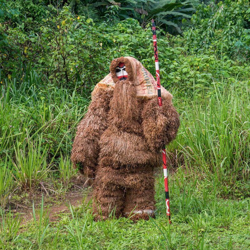 Personaje ritual de la cultura ndowé
