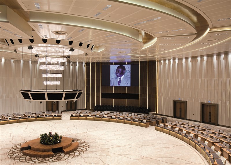 Auditorio principal de deliberaciones gubernamentales