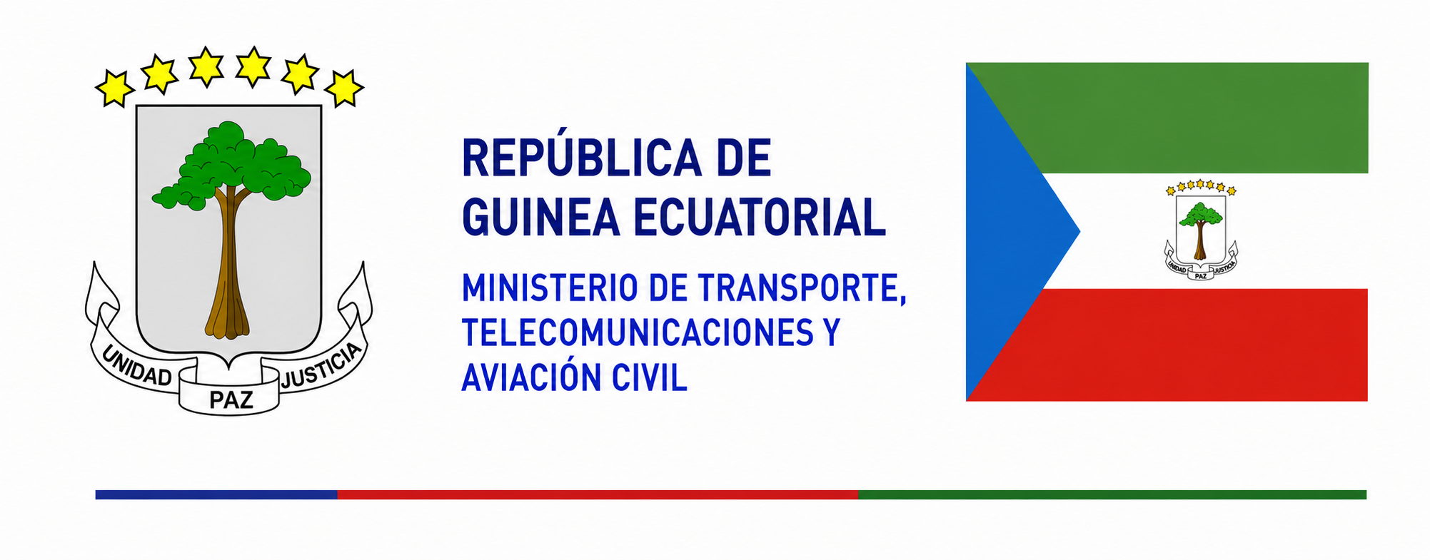 República de Guinea Ecuatorial · Ministerio de Transporte, Telecomunicaciones y Aviación Civil